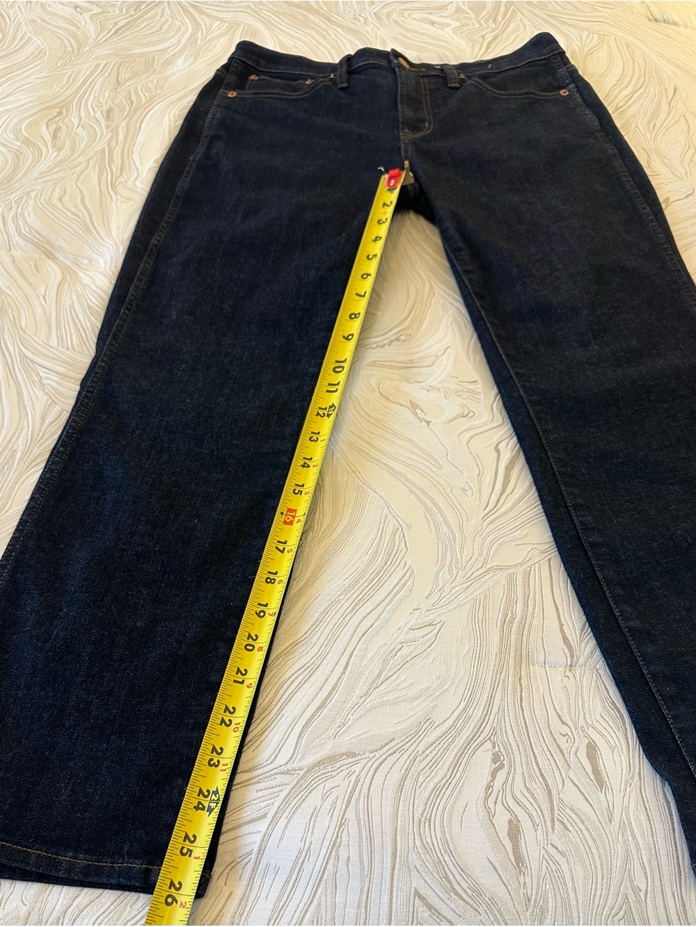 J. Crew Denim Women's Straight-Leg Jeans in Dark Blue - Picture 3 of 5